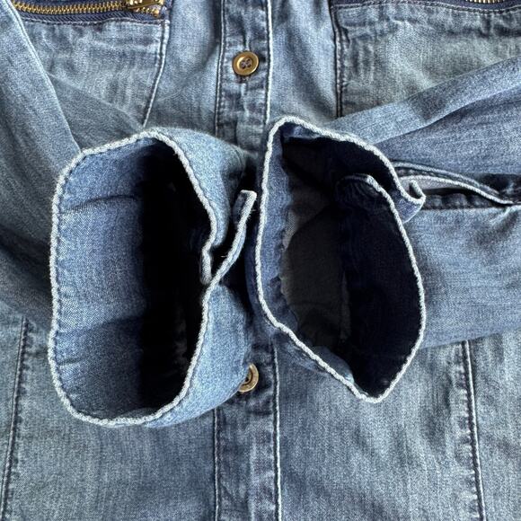 Blue Age Jeans M Denim Button Up Shirt - Picture 6 of 6